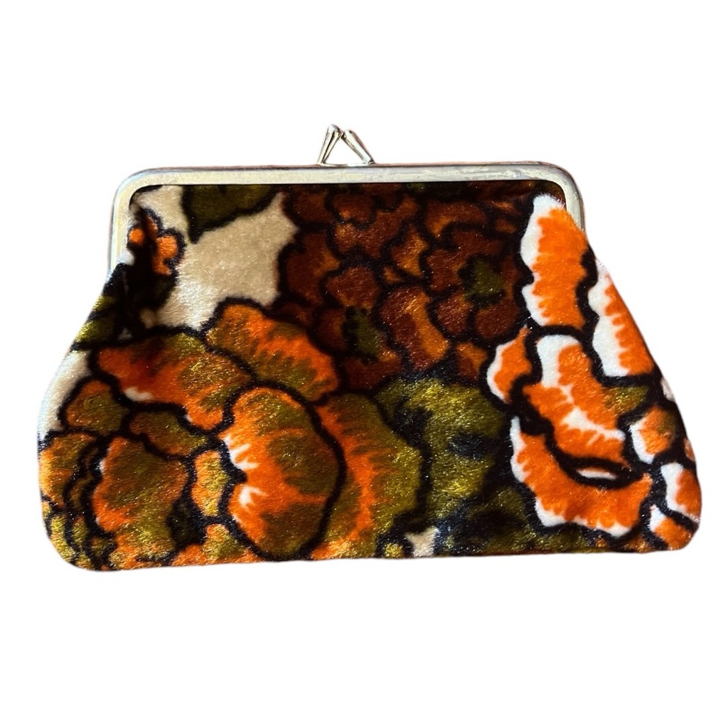 Vintage Velvet Rose Coin Purse